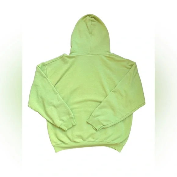Neon Lime Green Fire Island Hoodie – Vintage Retro Cool! 🌟 size medium - Picture 9 of 11